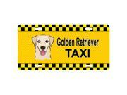 Carolines Treasures BB1376LP Golden Retriever Taxi License Plate