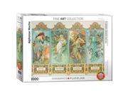 EuroGraphics 6000 0824 Alphonse Maria Mucha Four Seasons Puzzle 1000 Pieces