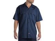 Dickies 1574NV L Mens Short Sleeve Work Shirt Navy Large