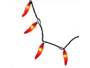 NorthLight Red Chili Pepper Christmas Lights Green Wire Set Of 35