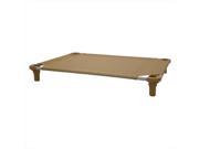 4Legs4Pets C TA4030YL 40 x 30 in. Unassembled Pet Cot Tan with Yellow Legs