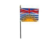 Annin Flagmakers 220100 4 x 6 in. Eb British Columbia Mounted 12 Pack