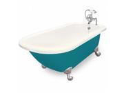 American Bath Factory T050F SN BP Trinity 60 in. Bisque Acrastone Bath Tub Small
