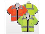 3asafety C3401 A 3XL Heavy Duty Surveyors Vest Lime 3XL