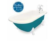 American Bath Factory T051B WH L BP Champagne Trinity 60 in. Bisque Acrastone Air Bath Tub Large