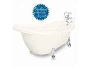 American Bath Factory T031F CH L B Champagne Churchill 71 in. Bisque Acrastone Air Bath Tub Large