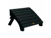 Highwood USA LLC. AD OTL1 BKE Folding Adirondack Ottoman Eco friendly synthetic wood in black