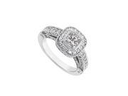 Fine Jewelry Vault UBJ6294W14D Conflict Free Diamond Engagement Ring in 14K White Gold