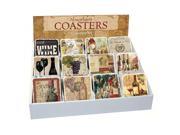 Counter Art CART91704 Wine Assortment With Counter Display 72 Coasters