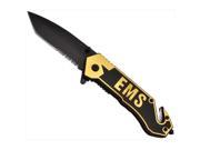 YCS8303EMS Assisted Opening Laser Engraved Ems Rescue Knife
