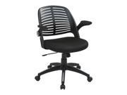 Avenue 6 Office Star TYLA26 B3 Tyler Office Chair With Black Frame And Black Fabric