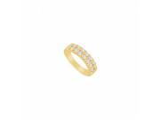 Fine Jewelry Vault UBJS1061BY14D 101RS8 Diamond Wedding Band 14K Yellow Gold 1.00 CT Size 8