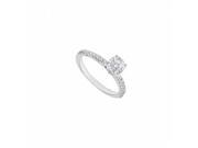 Fine Jewelry Vault UBJS188AW14D 14K White Gold Diamond Engagement Ring 0.75 CT