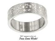 Forgiven Jewelry 015102 Ring True Love Waits Floral Vine Stainless Sz 7