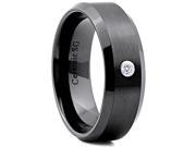 Doma Jewellery SSCER02911.5 Ceramic Ring 8 mm. Wide Size 11.5