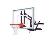 First Team RoofMaster III Steel Acrylic Roof Mounted Adjustable Basketball System Royal Blue