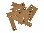 Kaisercraft LDB1025 Lucky Dip Kraft Pennants With Eyelet 1 0.5 x 2 in.