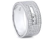 Doma Jewellery SSRZ7416 Sterling Silver Ring With Cubic Zirconia Size 6