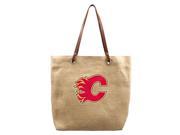 Littlearth Productions 551111 FLMS Burlap Market Tote Calgary Flames