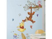 Room Mates RMK2463GM Winnie The Pooh Swinging For Honey Peel And Stick Giant Wall Decals