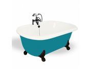 American Bath Factory T071F OB BP Melinda 60 in. Bisque Acrastone Bath Tub Large