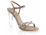 Fabulicious CTAIL508_C_TECH 6 1 in. Platform Ankle Strap Sandal Aqua Clear Size 6