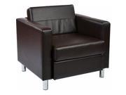 Avenue6OfficeStar PAC51 V34 Pacific Armchair in Espresso Faux Leather