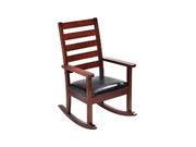 Giftmark 4100C Mission Style Childrens Rocking Chair with Upholstered Seat Cherry