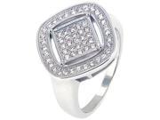Doma Jewellery SSRZ5219 Sterling Silver Ring With Micro Set Cubic Zirconia Size 9