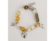 Roman 127923 Bracelet Christs Story Bead Charm Neutral Stretch With Prayer Card