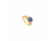 Fine Jewelry Vault UBJ3011Y14DS 101RS9 Sapphire Diamond Engagement Ring 14K Yellow Gold 2.50 CT Size 9