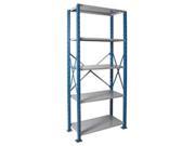 Hallowell H7510 2407PB Hallowell H Post High Capacity Shelving 36 in. W x 24 in. D x 87 in. H 707 Marine Blue Posts and Side Sway Braces