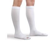 Advanced Orthopaedics 9357 W 18mmHG Compression Closed Toe Anti Embolism Stockings White Large