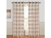 Lavish Home Sofia Grommet Curtain Panel Taupe