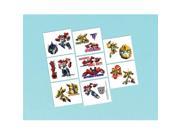 Amscan 394491 Transformers Tattoos Sheet Pack of 192