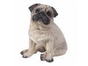 Sandicast SS12204 Small Size Fawn Pug Sculpture Sitting