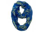 Little Earth Productions 100615 WVU West Virginia University Sheer Infinity Scarf