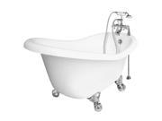 American Bath Factory T020B CH Marilyn Bathtub Faucet White