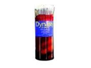 Dynasty Bright White Taklon Long Lacquered Handle Paint Brush Red Set 60