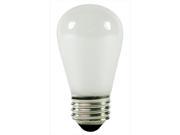 NorthLight Opaque White E26 Base Replacement S14 Light Bulbs 11 Watts 20 Pack