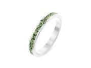 Icon Bijoux R01147R C41 06 Stylish Stackables Peridot Crystal Ring Size 06
