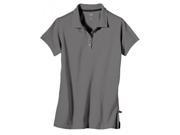 Dickies FS023HG L Womens Solid Pique Short Sleeve Polo Shirt Heather Gray Large