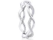 Doma Jewellery SSRZ6469 Sterling Silver Ring With Micro Set CZ Size 9