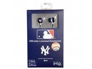 Zeikos HPBBNYYEB MLB Logo Baseball Earbuds New York Yankees