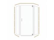 American Bath Factory N4842SO SN Neo 48 x 42 in. Satin Nickel Glass With Sonoma Threshold