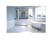 American Bath Factory T031F SN Churchill 71 in. White Acrastone Bath Tub Small