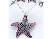 Unison Gifts KA 1962 18 21 in. Starfish Amethyst Necklace
