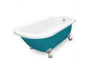 American Bath Factory T060A SN P Maverick 67 in. Splash Of Color Acrastone Tub Drain No Faucet Holes Small