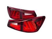 Spec D Tuning LT IS25006RLED TM LED Tail Lights for 06 to 08 Lexus IS250 Red Clear 8 x 18 x 29 in.