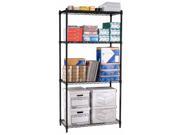 OFM S487224 BLK Complete 4 Shelf Unit Black